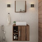 Conjunto Para Banheiro Gabinete Com Cuba Q32 E Espelheira Sof