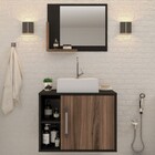 Conjunto Para Banheiro Gabinete Com Cuba Q32 E Espelheira Sof