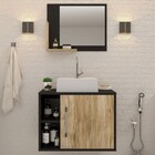 Conjunto Para Banheiro Gabinete Com Cuba Q32 E Espelheira Sof