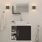 Conjunto Para Banheiro Gabinete Com Cuba Q32 E Espelheira Sof