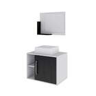 Conjunto Para Banheiro Gabinete Com Cuba Q32 E Espelheira Sof