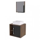 Conjunto Para Banheiro Gabinete Com Cuba Quadrada Q32 E Espel