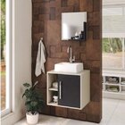 Conjunto Para Banheiro Gabinete Com Cuba Quadrada Q32 E Espel