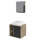 Conjunto Para Banheiro Gabinete Com Cuba Quadrada Q32 E Espel