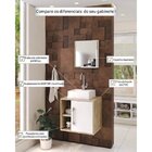 Conjunto Para Banheiro Gabinete Com Cuba Quadrada Q32 E Espel