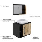 Conjunto Para Banheiro Gabinete Com Cuba Quadrada Q32 E Espel