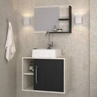 Conjunto Para Banheiro Gabinete Com Cuba Quadrada Q32 E Espel