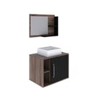 Conjunto Para Banheiro Gabinete Com Cuba Quadrada Q32 E Espel