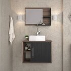 Conjunto Para Banheiro Gabinete Com Cuba Quadrada Q32 E Espel