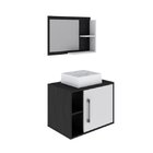 Conjunto Para Banheiro Gabinete Com Cuba Quadrada Q32 E Espel