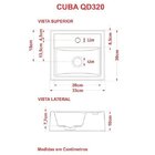 Conjunto Para Banheiro Gabinete Com Cuba Quadrada Q32 E Espel