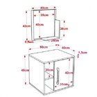 Conjunto Para Banheiro Gabinete Com Cuba Redonda R30 E Espelh