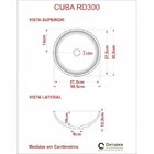 Conjunto Para Banheiro Gabinete Com Cuba Redonda R30 E Espelh