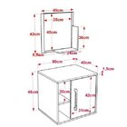 Conjunto Para Banheiro Gabinete Com Cuba Redonda R30 E Espelh