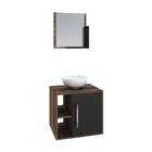 Conjunto Para Banheiro Gabinete Com Cuba Redonda R30 E Espelh