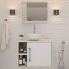 Conjunto Para Banheiro Gabinete Com Cuba Redonda R30 E Espelh