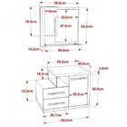 Conjunto Para Banheiro Gabinete Com Cuba Rt41 E Espelheira Le