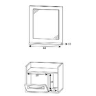 Conjunto Para Banheiro Gabinete E Espelheira 1 Pt Filbert Bra