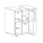 Conjunto Para Banheiro Gabinete E Espelheira Albart 2 Pt Bran