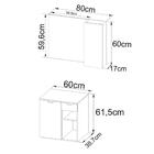 Conjunto Para Banheiro Gabinete E Espelheira Bn3605x02 Tecno