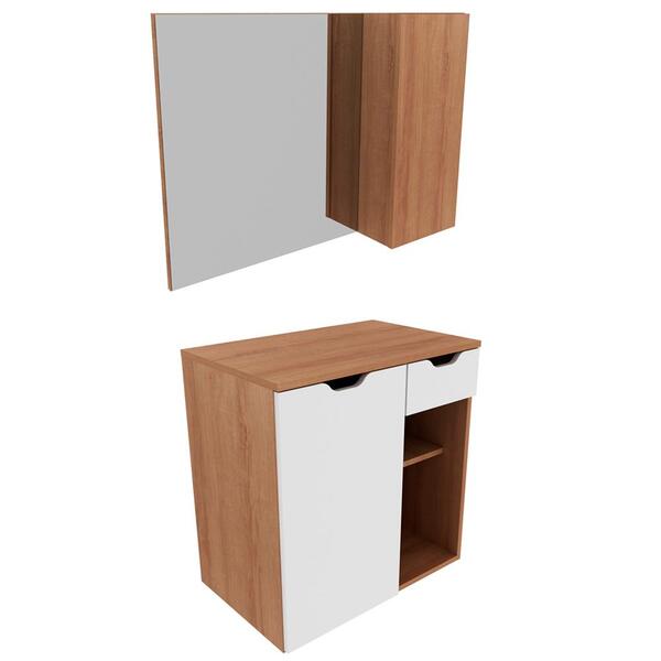 Conjunto Para Banheiro Gabinete E Espelheira Bn3605x02 Tecno