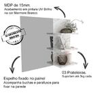 Conjunto Para Banheiro Gabinete E Espelheira Bn3606x08 Tecno