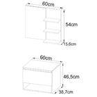 Conjunto Para Banheiro Gabinete E Espelheira Bn3606x08 Tecno