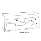Conjunto Para Banheiro Gabinete E Espelheira Marciê 2 Pt Bran
