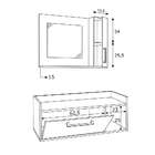 Conjunto Para Banheiro Gabinete E Espelheira Marciê 2 Pt Bran