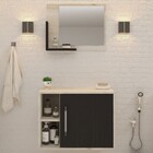 Conjunto Para Banheiro Gabinete E Espelheira Soft 600 Snow E