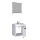 Conjunto Para Banheiro Gabinete Em Aço 1 Porta Com Espelheira