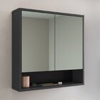 Conjunto Para Banheiro Gabinete Suspenso 60cm Com Espelheira