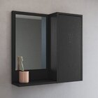 Conjunto Para Banheiro Gabinete Suspenso 60cm Com Espelheira