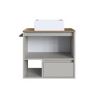 Conjunto Para Banheiro Gabinete Suspenso 60cm Com Toalheiro C