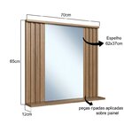 Conjunto Para Banheiro Gabinete Suspenso 75cm Com Cuba E Espe