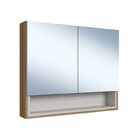 Conjunto Para Banheiro Gabinete Suspenso 80cm 2 Gavetas Com C