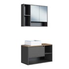 Conjunto Para Banheiro Gabinete Suspenso 80cm Com Cuba E Espe