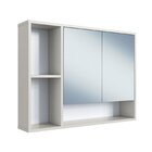 Conjunto Para Banheiro Gabinete Suspenso 80cm Com Espelheira