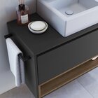 Conjunto Para Banheiro Gabinete Suspenso 80cm Com Toalheiro C