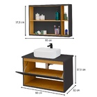 Conjunto Para Banheiro Gabinete Suspenso Com Cuba E Espelheir