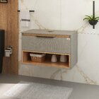 Conjunto Para Banheiro Isadora 80 Suspenso - Fabribam Grigio/