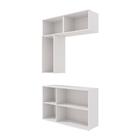 Conjunto Para Banheiro Kappesberg Celeste 4 Peças Branco/nogu