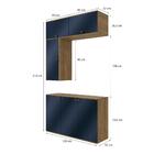 Conjunto Para Banheiro Kappesberg Celeste 4 Peças Nogueira/az