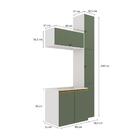 Conjunto Para Banheiro Kappesberg Celeste 5 Peças Branco/verd