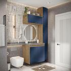 Conjunto Para Banheiro Kappesberg Celeste 5 Peças Nogueira/az