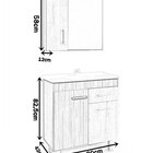 Conjunto Para Banheiro Kit Cancun 80 Cm