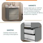 Conjunto Para Banheiro Lavatório Em Porcelanato Com Cuba Escu