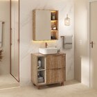 Conjunto Para Banheiro Lívia 80 Com Pés Espelheira Sofia Led