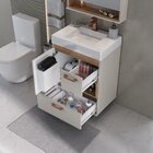 Conjunto Para Banheiro Mariana 60cm Com Pés Lavatório Jade -