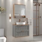 Conjunto Para Banheiro Milena 80 Suspenso Espelheira - Fabrib